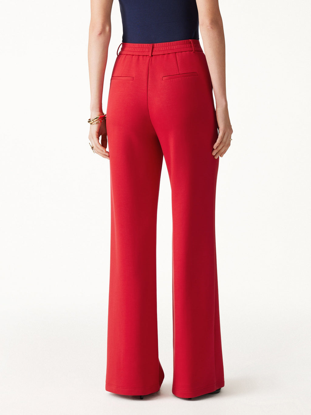 OGLmove Women's TravelEase Lyocell Spacer High-Rise Wide Leg Pants with Pockets