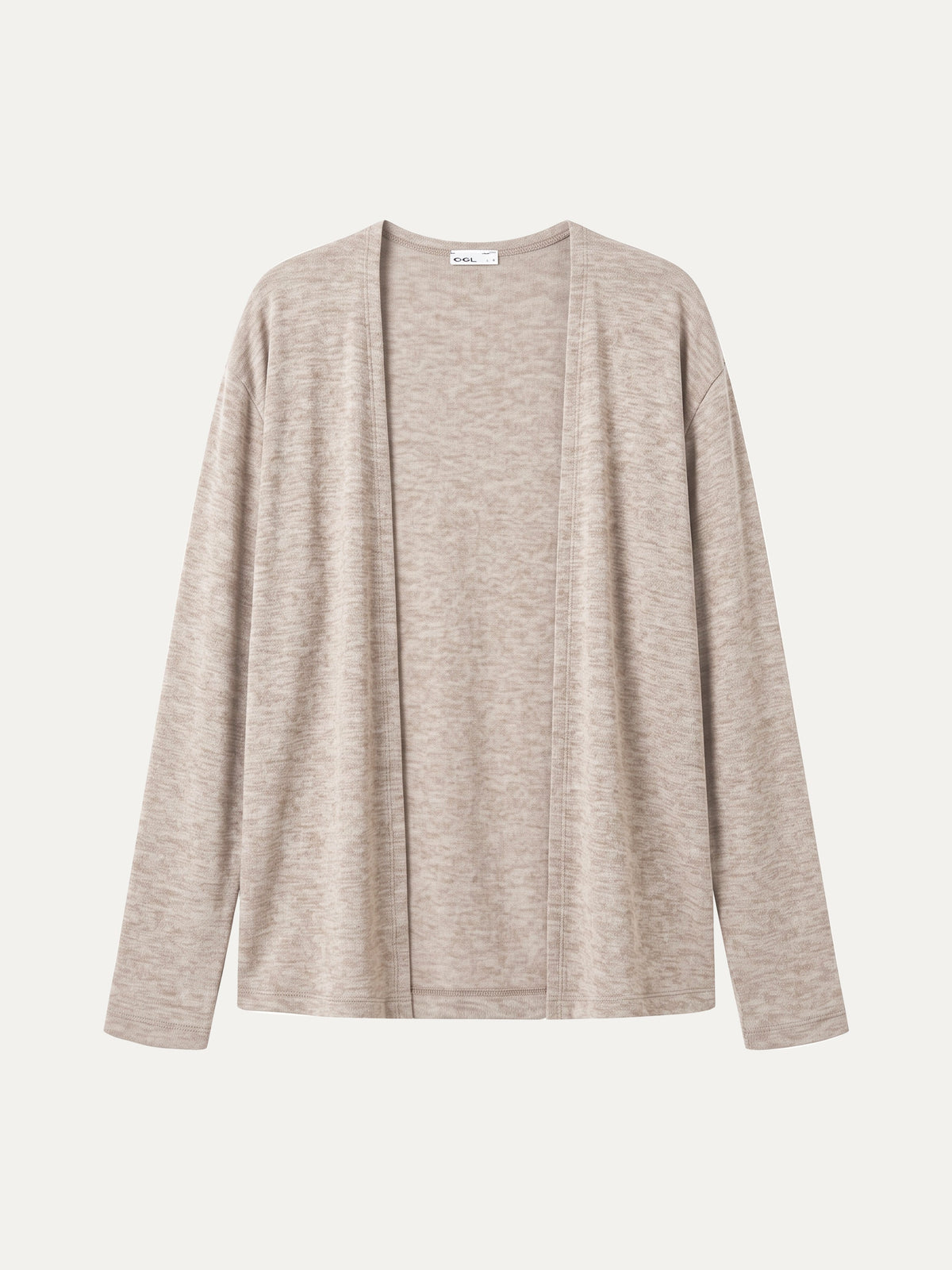 Women's Premium Lyocell-Wool Open-Front Long Sleeve Cardigan