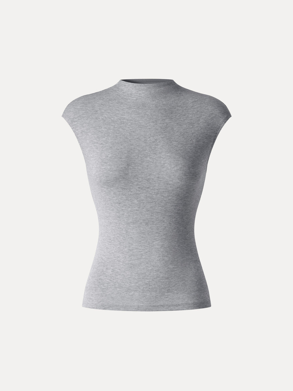 OGLmove Women's Lyocell-Wool Knit Mock Neck Sleeveless Top