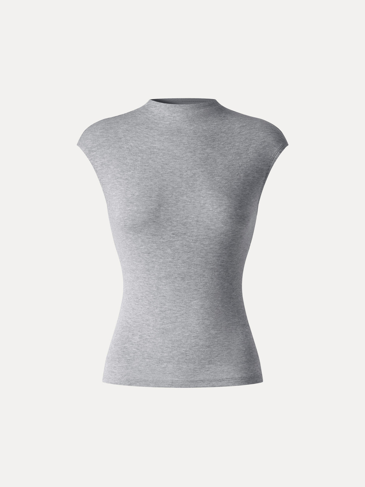 OGLmove Women's Lyocell-Wool Knit Mock Neck Sleeveless Top