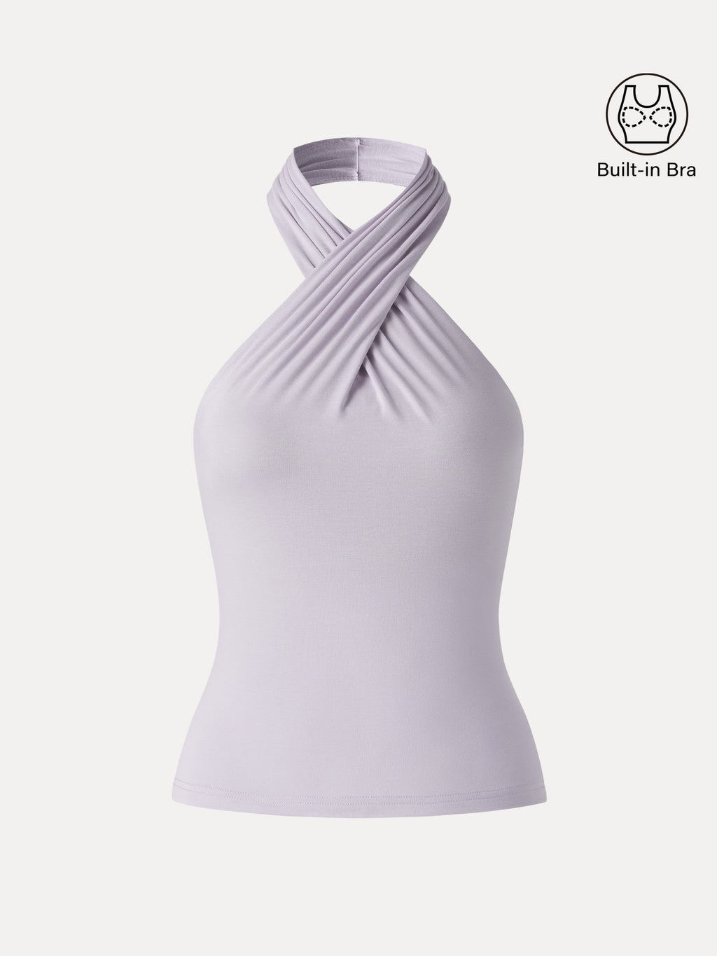 OGLmove Women's Criss Cross Halter Neck Going-Out Bra Top