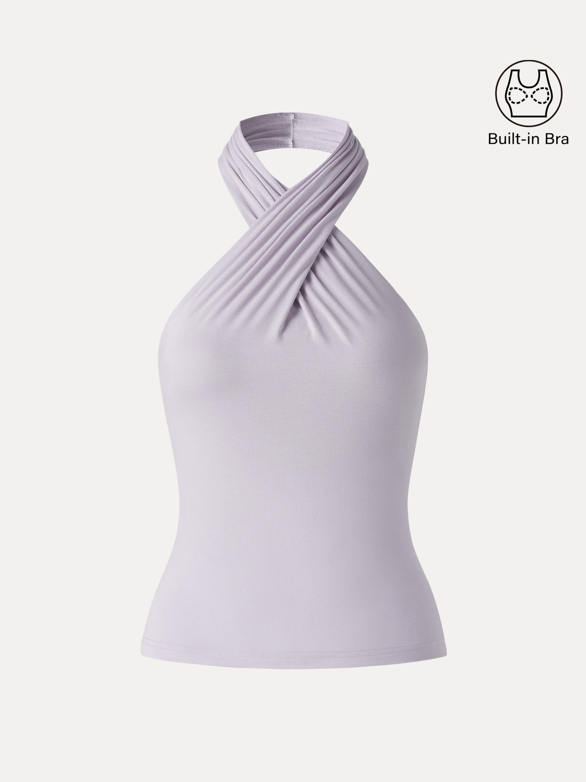 OGLmove Women's Criss Cross Halter Neck Going-Out Bra Top