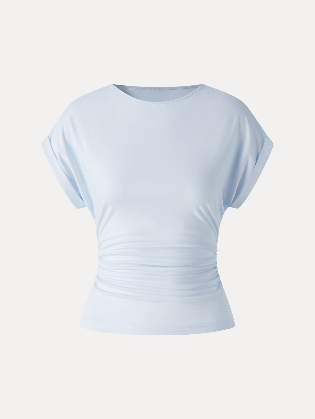 OGLmove Women's CoolTouch Round Neck Short Sleeve Ruched Tee