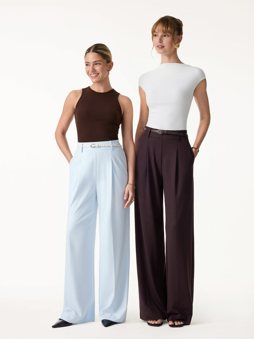 OGLmove Women's Stretchy Flowy High Rise Wide Leg The Success Pants
