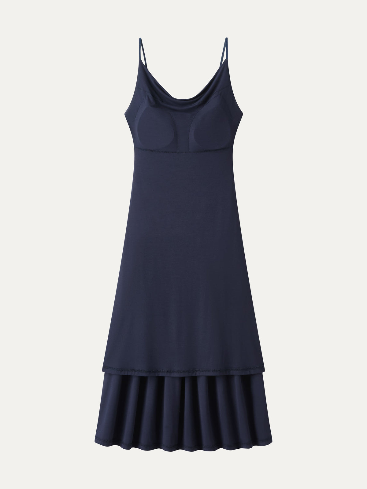 OGLmove SkinKiss Cowl Neck Open-Back Midi Bra Dress