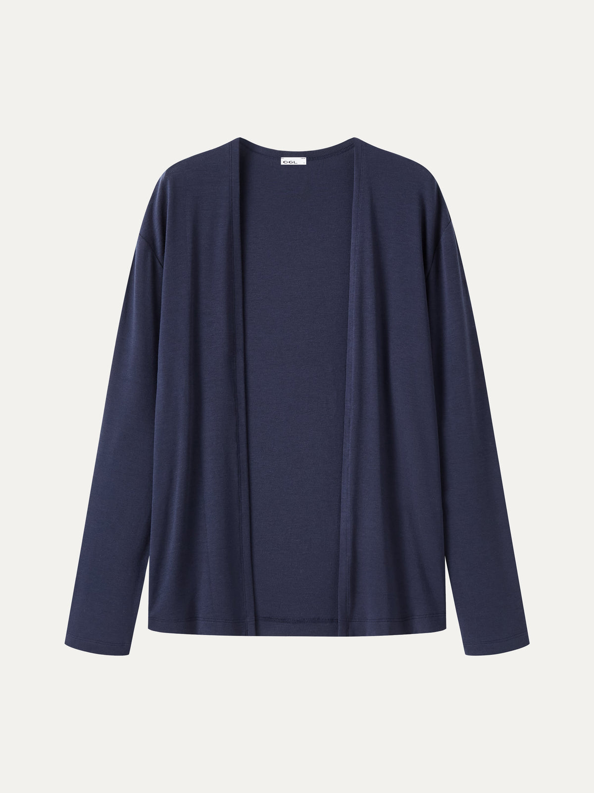 Women's Premium Lyocell-Wool Open-Front Long Sleeve Cardigan