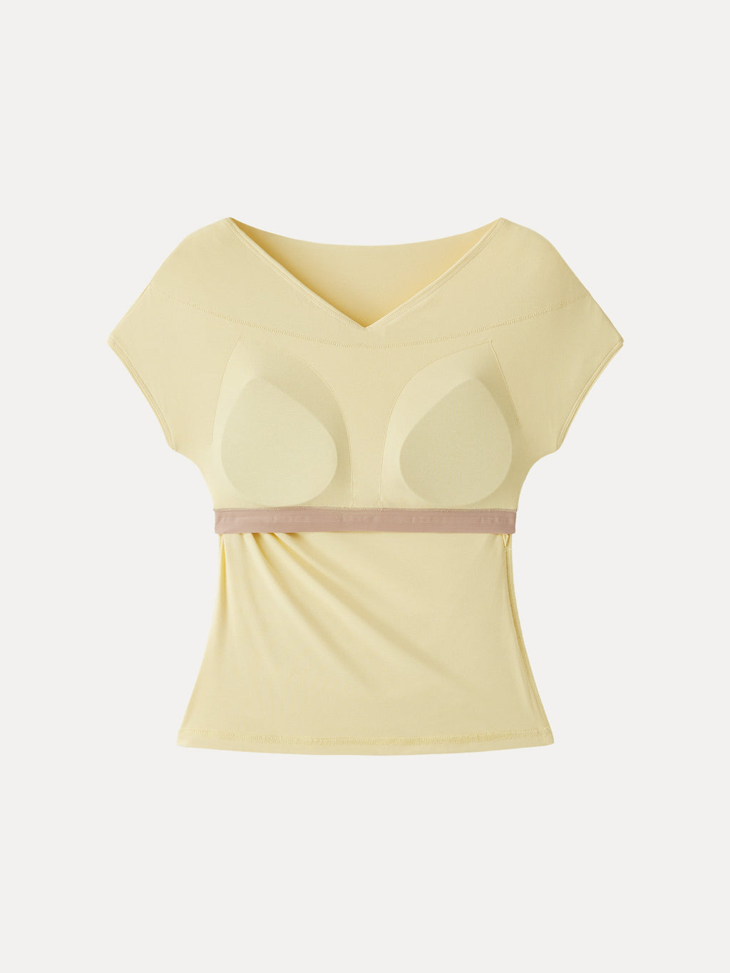 OGLmove Women's SkinKiss Surplice V-Neck Ruching Bra Top