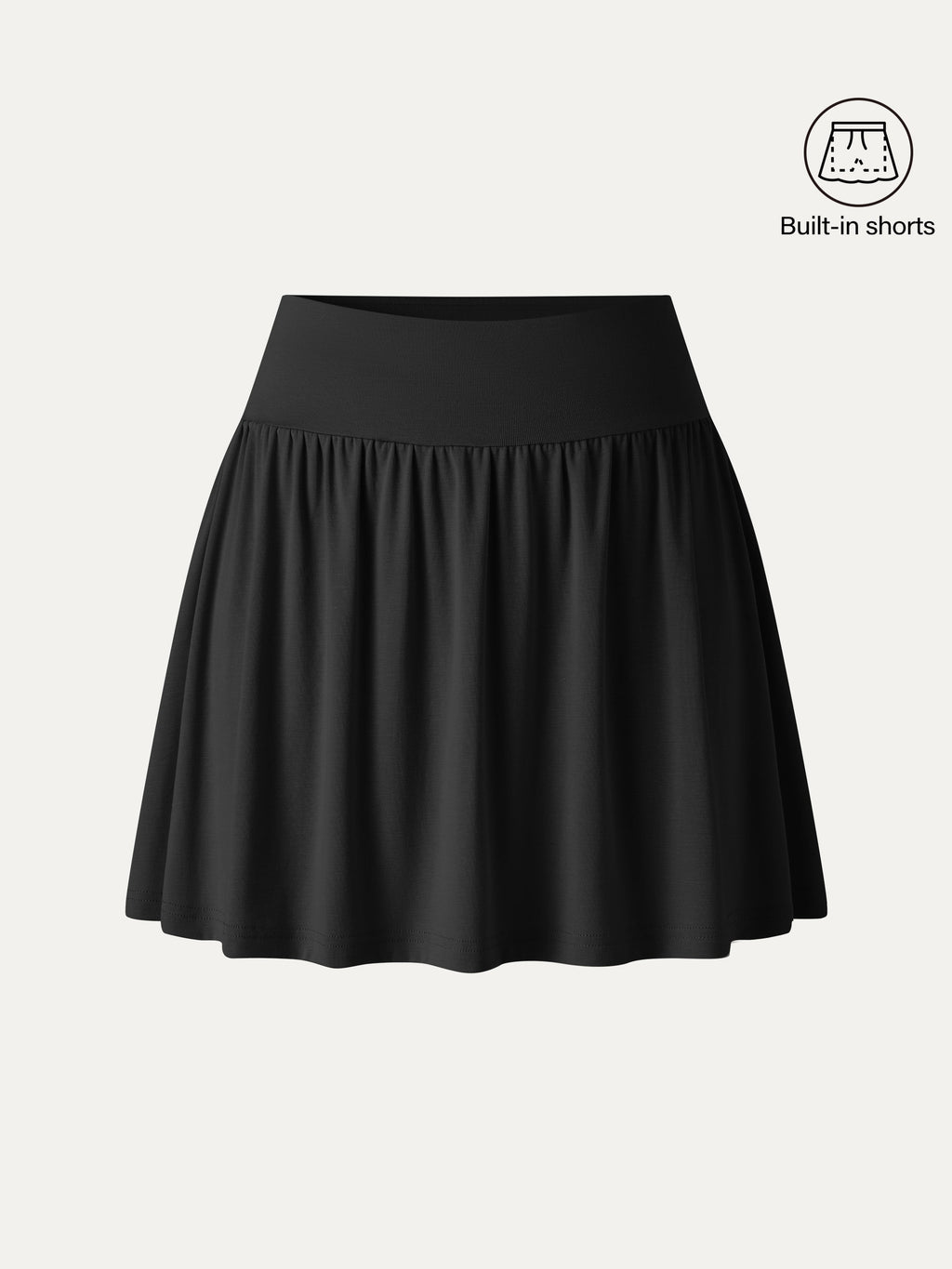 OGLmove Women's CoolTouch Gathered A-Line Mini Skort