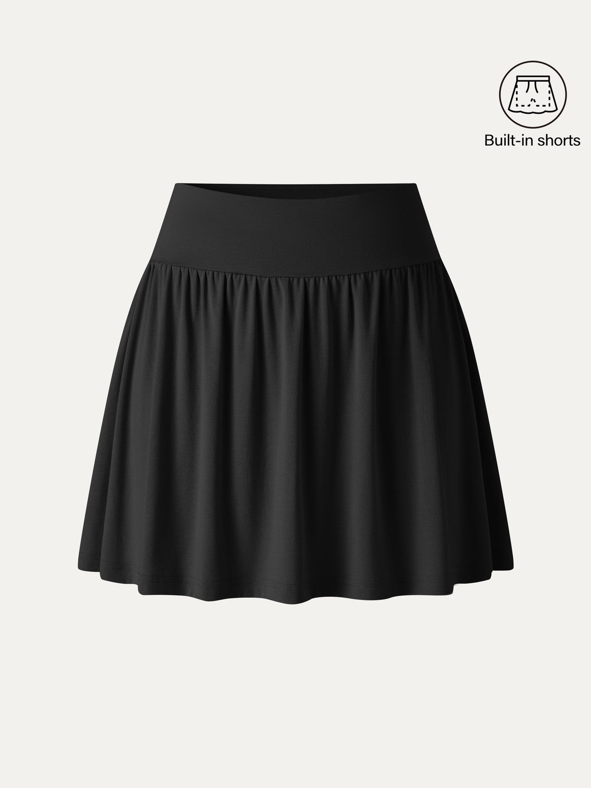 OGLmove Women's CoolTouch Gathered A-Line Mini Skort