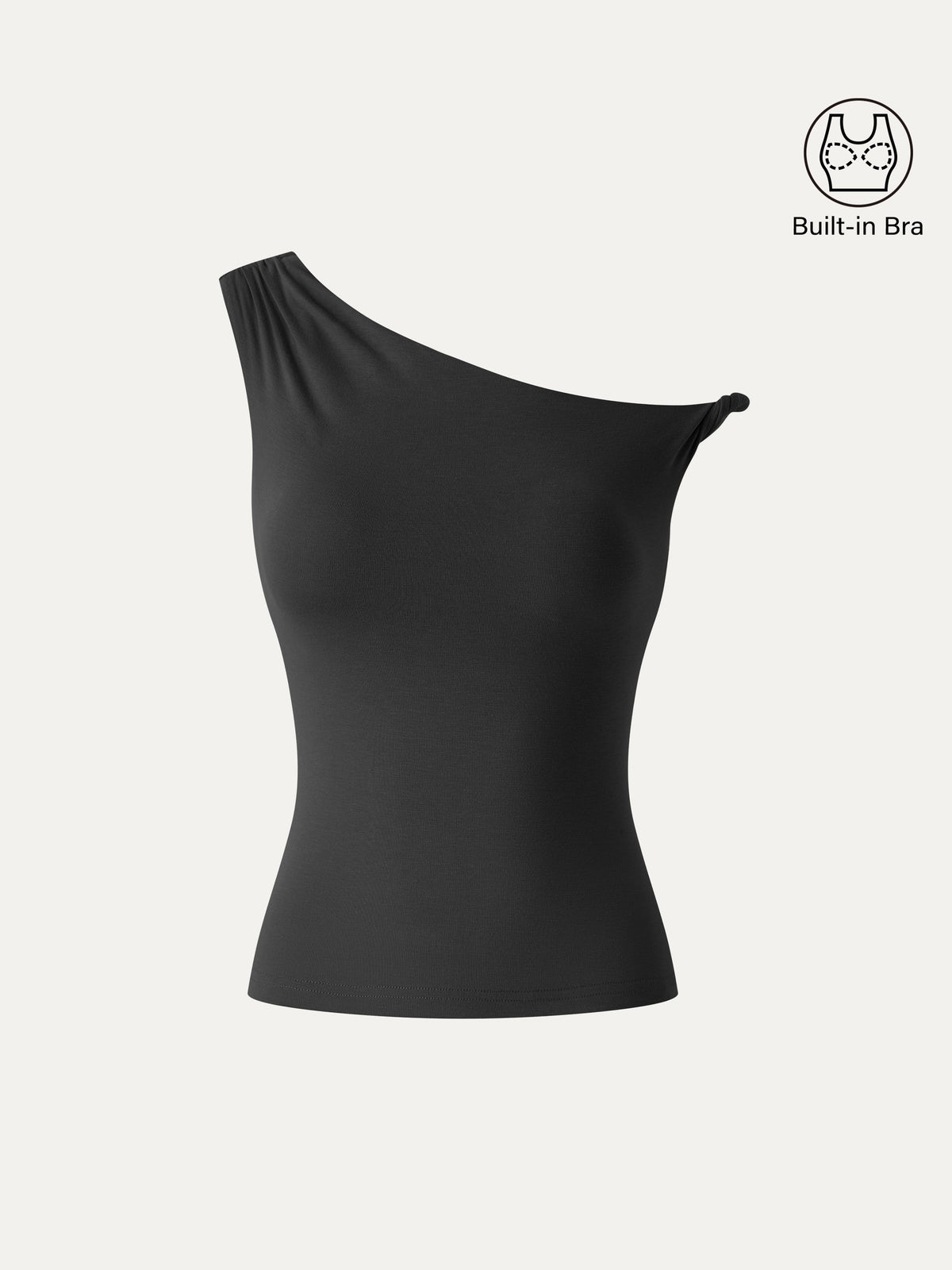 OGLmove Women's CoolTouch Asymmetrical Shoulder Bra Top