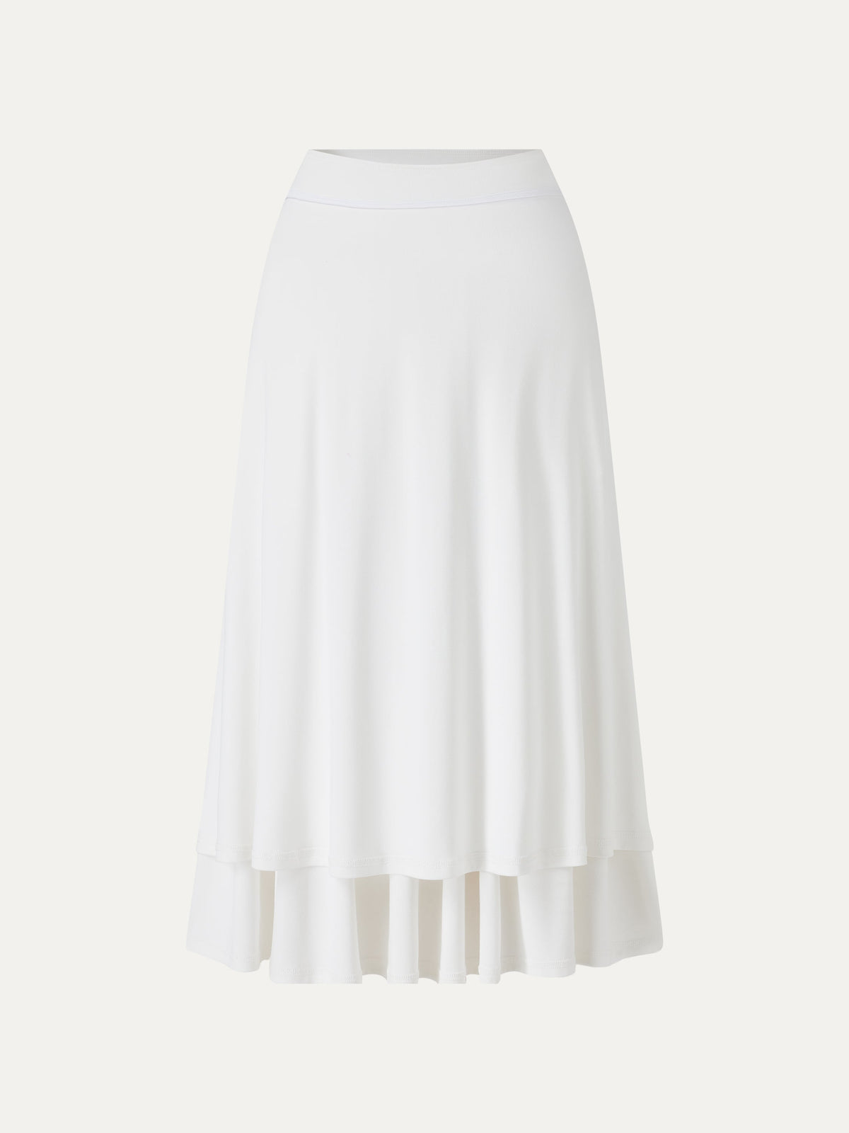 OGLmove Women's Mid Rise Gathered Midi Skirt with Pockets