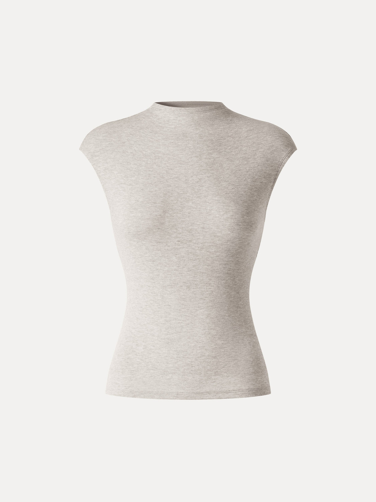 OGLmove Women's Lyocell-Wool Knit Mock Neck Sleeveless Top