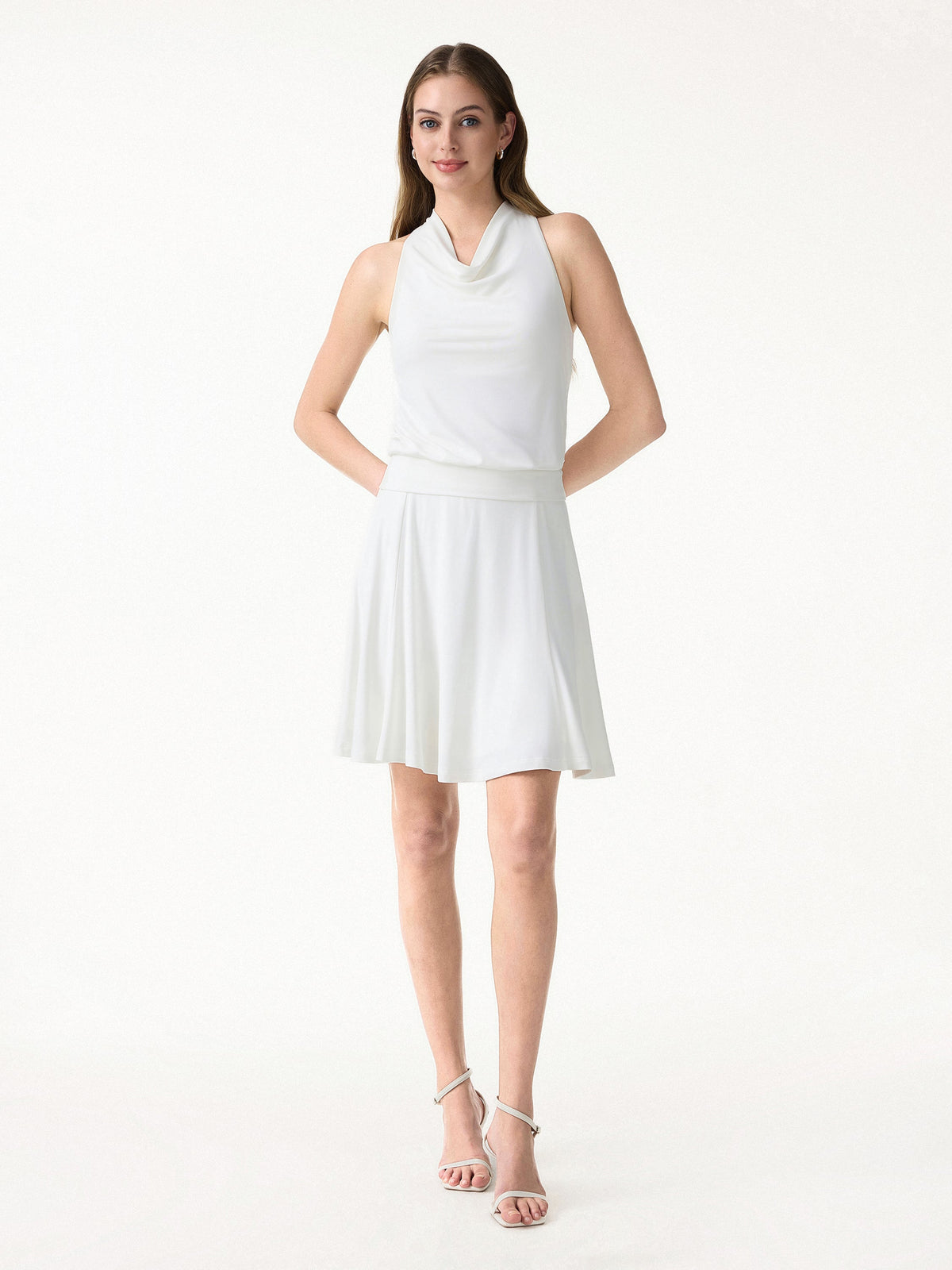 OGLmove Women's SkinKiss Essential Circle Flared Summer Mini Skirt
