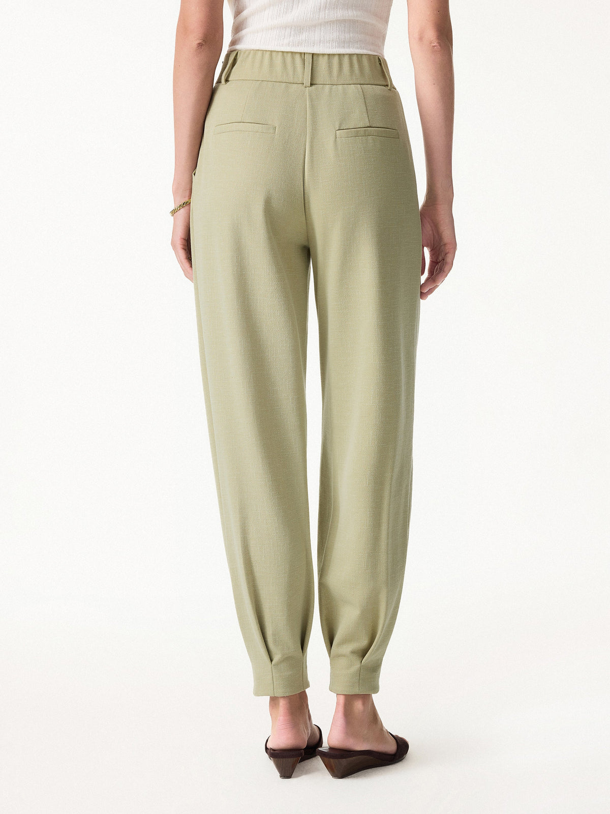 OGLmove Women's Stretch Linen-Like Wrinkle-Resistant Pants