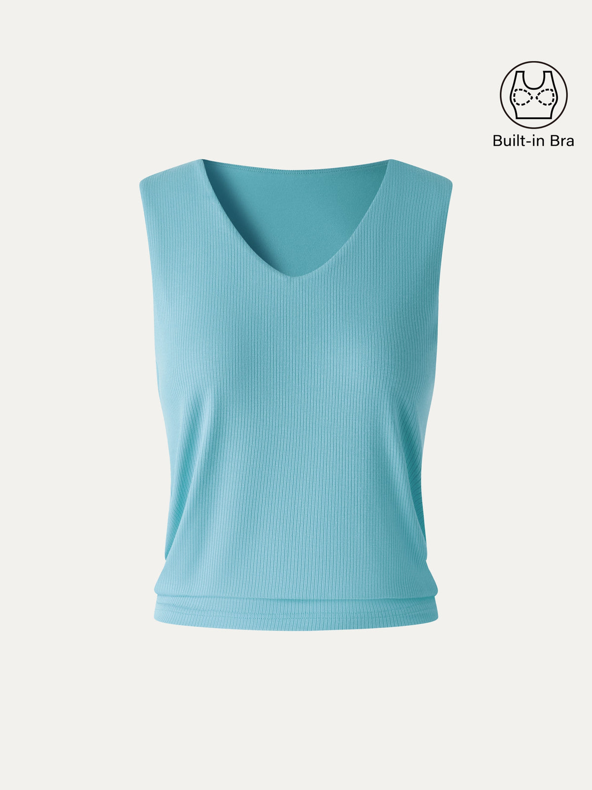 OGLmove Women's CoolTouch Ease V-Neck Wide Shoulder Bra Tank