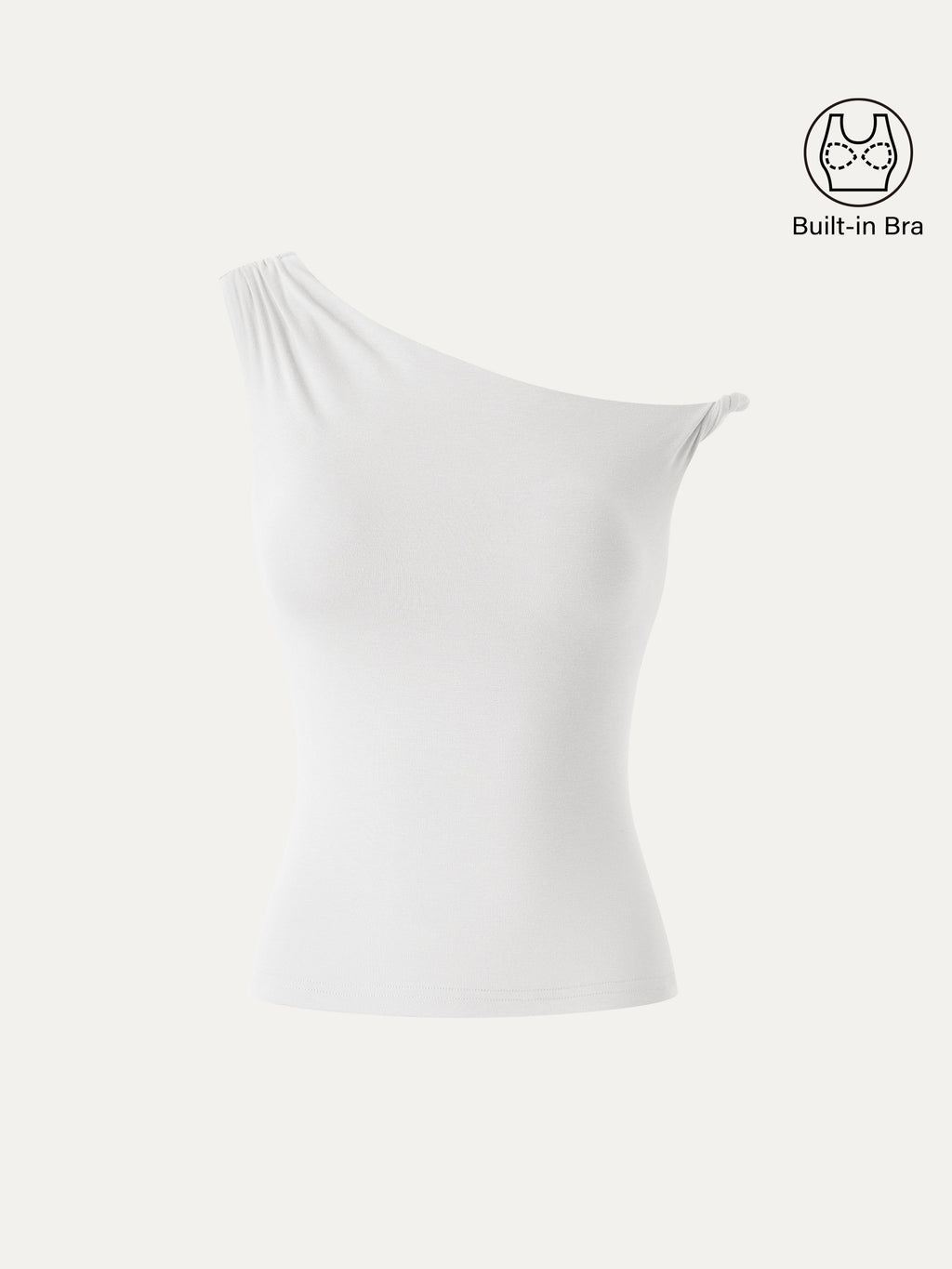 OGLmove Women's CoolTouch Asymmetrical Shoulder Bra Top