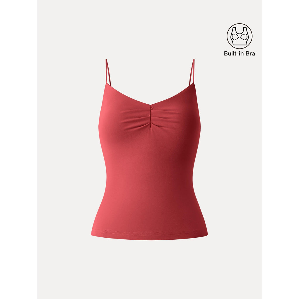 OGLmove Women's Sweetheart Neck Spaghetti Strap Bra Top