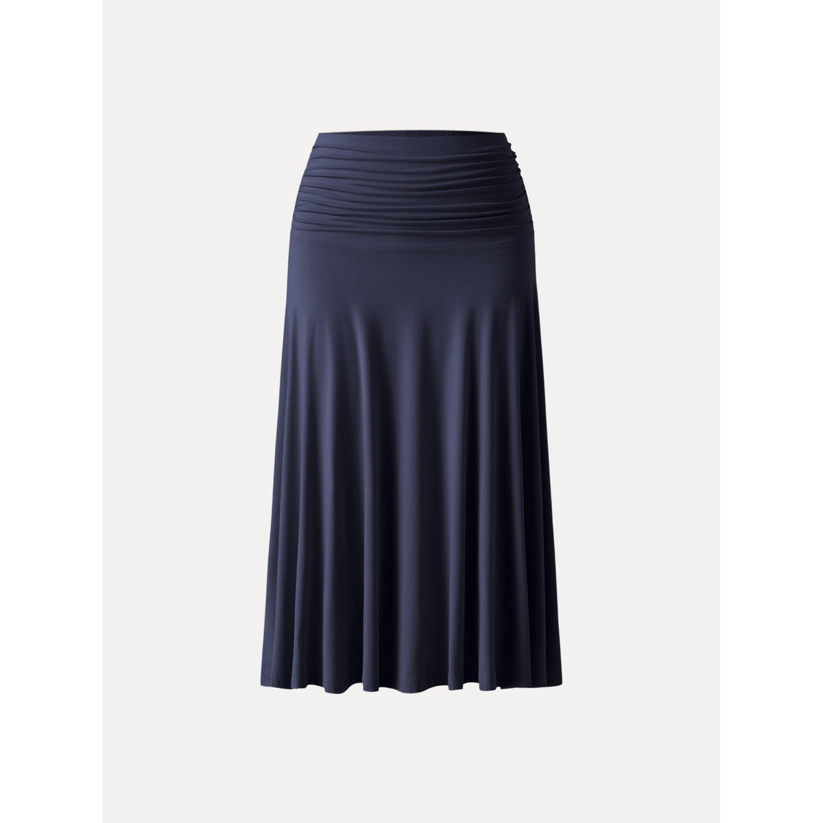 OGLmove Women's Flowy Side Ruched A-Line Midi Skirt