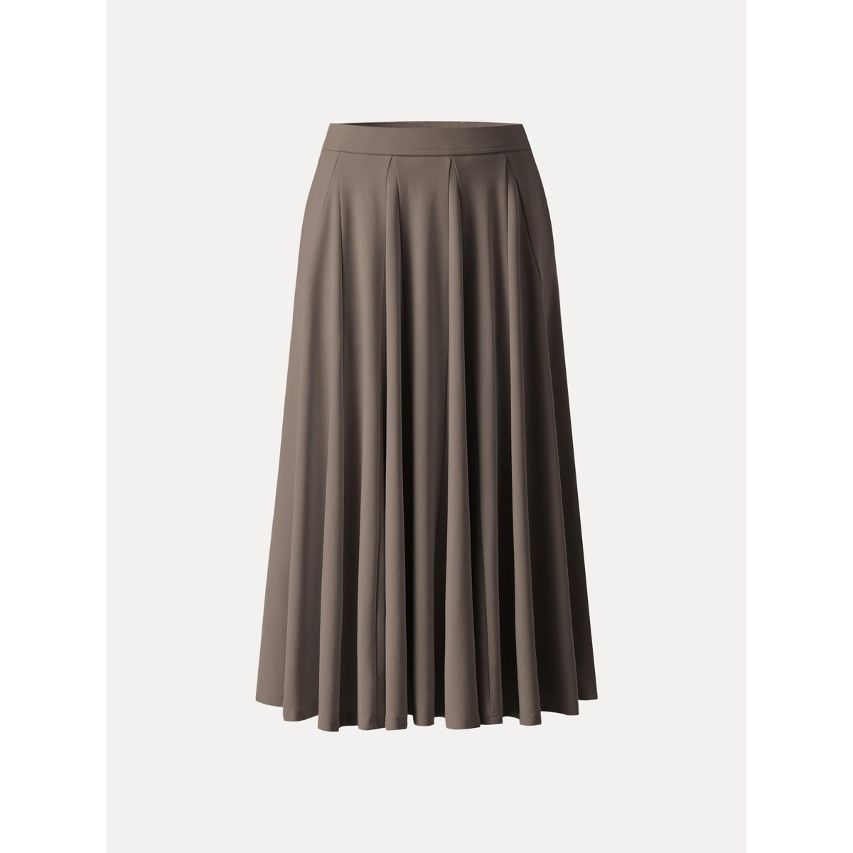 OGLmove Women's Lyocell Blend Volume Midi Skirt with Pockets