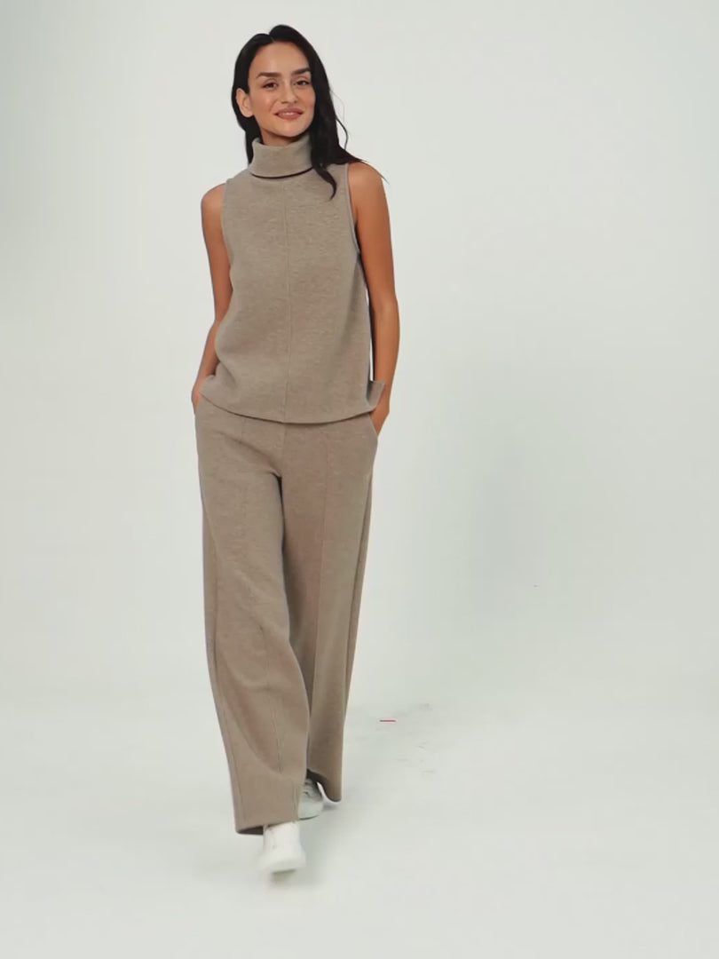 OGLmove Women's High Waisted Straight Leg Pull-On Pants