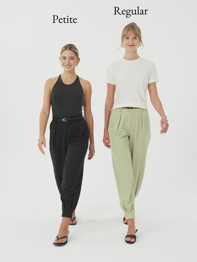 OGLmove Women's Stretch Linen-Like Wrinkle-Resistant Pants